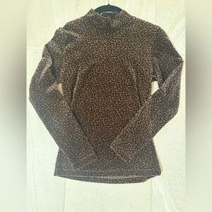 Leopard Print Long Sleeve Top